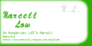 marcell low business card